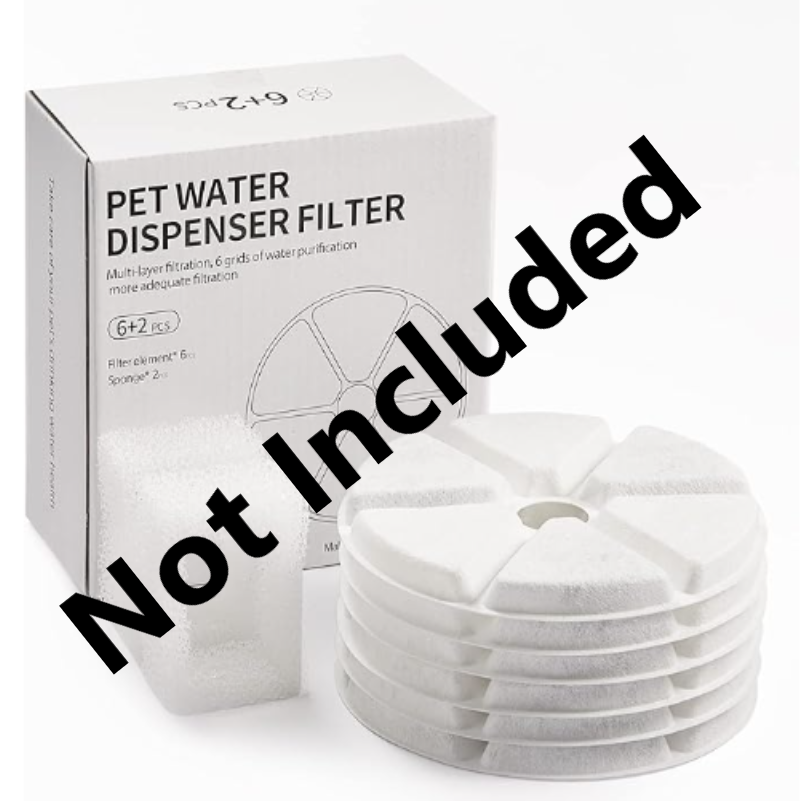 Reptronic Stainless Steel Pet Fountain with Water Level Window- 2.5L