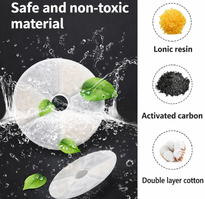 2.5L SS Fountain with water level window, filters & Cleaning kit-Value Pack