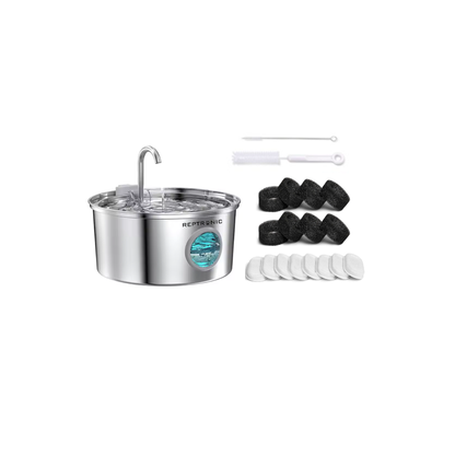 3.2L SS Larger Fountain, Pack of Filters & Cleaning kit - Value Pack