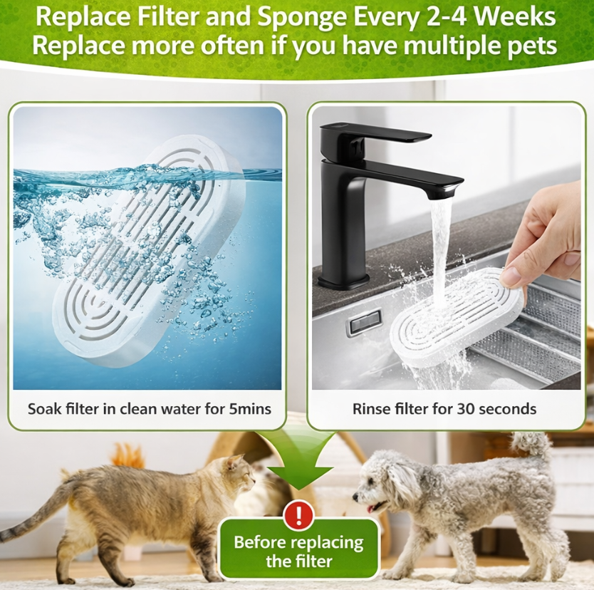 7L SS Large fountain, pack of filters & Cleaning kit- Value Pack