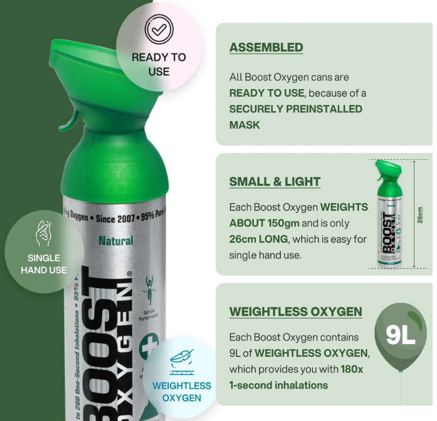 Boost Oxygen Large 95% Canister Natural