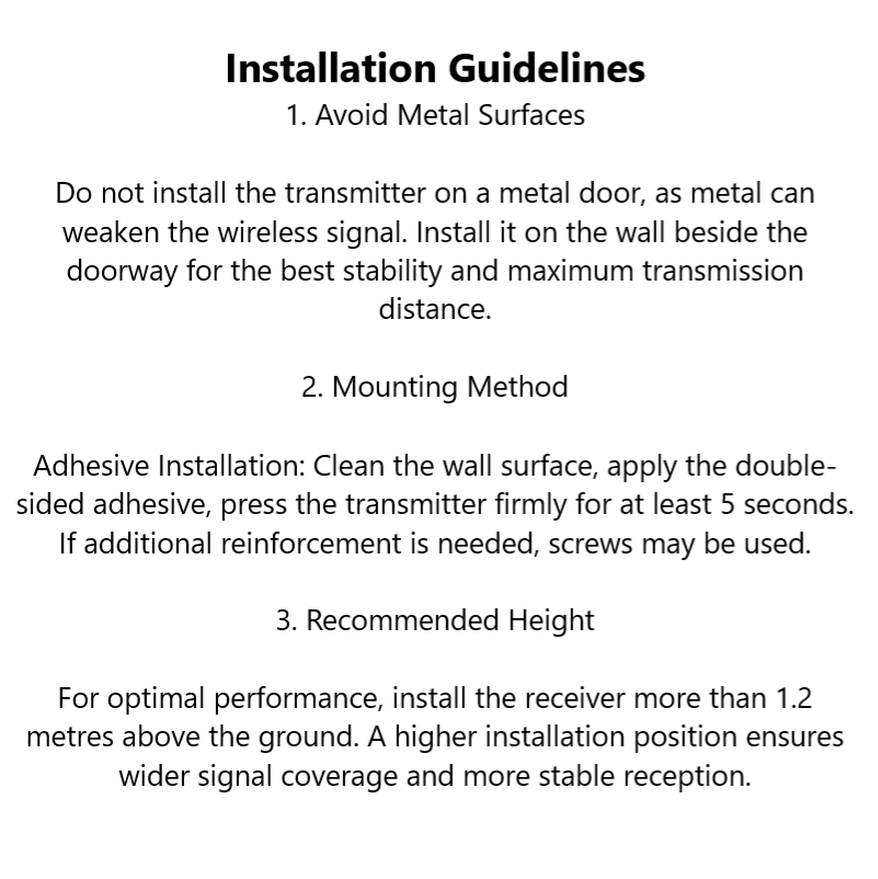Reptronic DIY white wireless doorbell: RPTDB47 - 1R1B