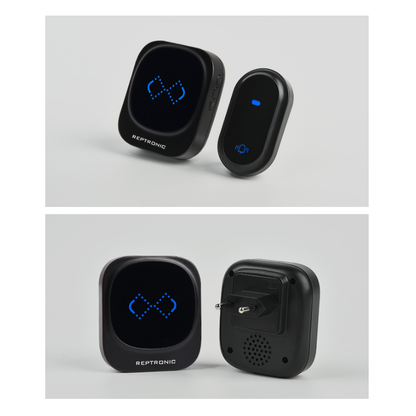Reptronic DIY black wireless doorbell: RPTDB46 - 2R1B