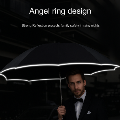 Reptronic 10-Rib Auto Open/Close Umbrella With Durable Iron Alloy Frame