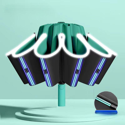 Reptronic 10-Rib Auto Open/Close Umbrella With Durable Iron Alloy Frame