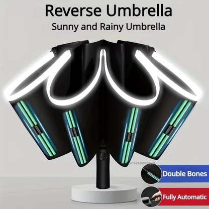 Reptronic 10-Rib Auto Open/Close Umbrella With Durable Iron Alloy Frame