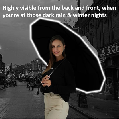 Reptronic 10-Rib Auto Open/Close Umbrella With Durable Iron Alloy Frame