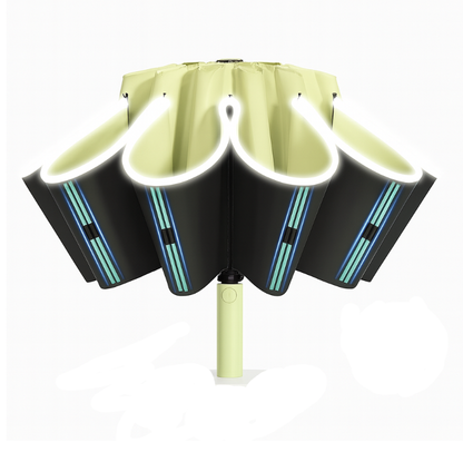 Reptronic 10-Rib Auto Open/Close Umbrella With Durable Iron Alloy Frame