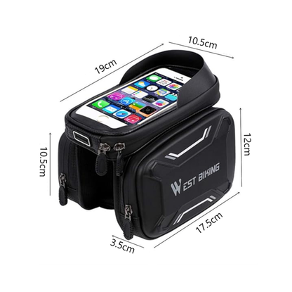 Bicycle Bike Hard Shell Case Bag Phone Holder Waterproof Touch Screen
