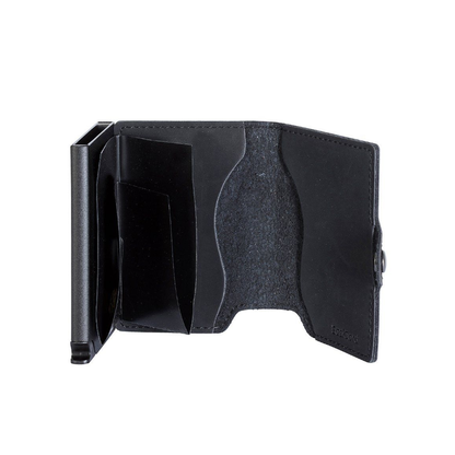 Reptronic Hammer&Hide PU leather Pop up wallet- Black