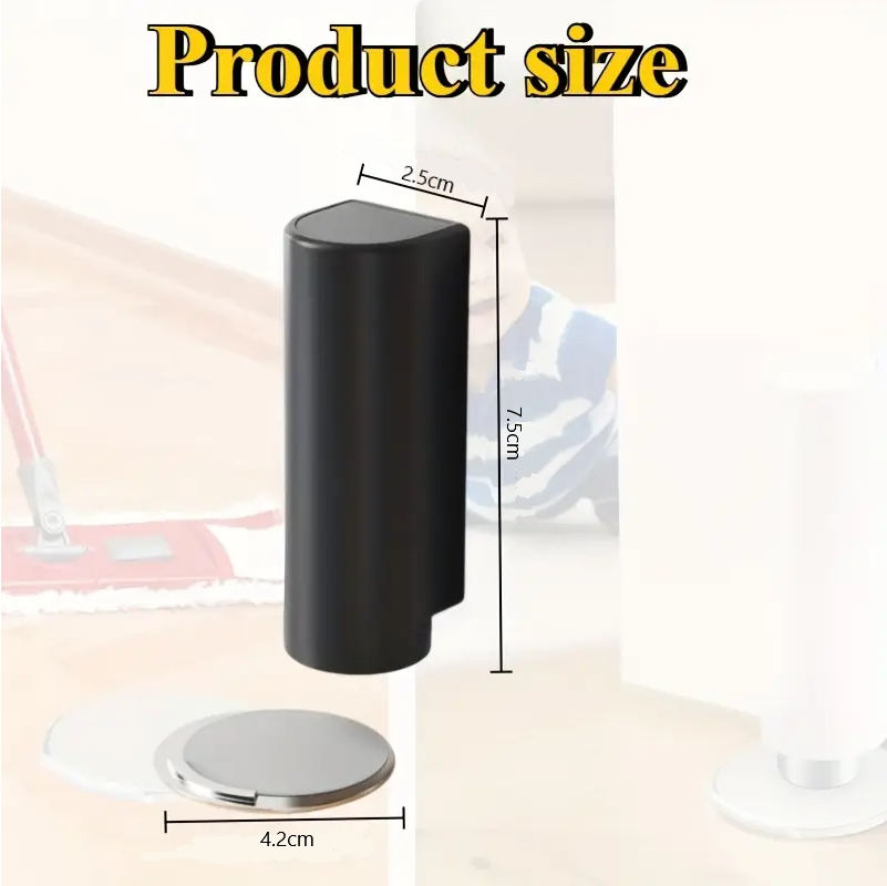 Reptronic Set of 4 Durable Magnetic Door Stoppers - No drill