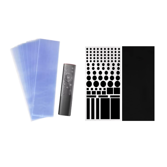 Reptronic Remote Control Shrink Wrap Sleeves & LED Light Dimming Stickers