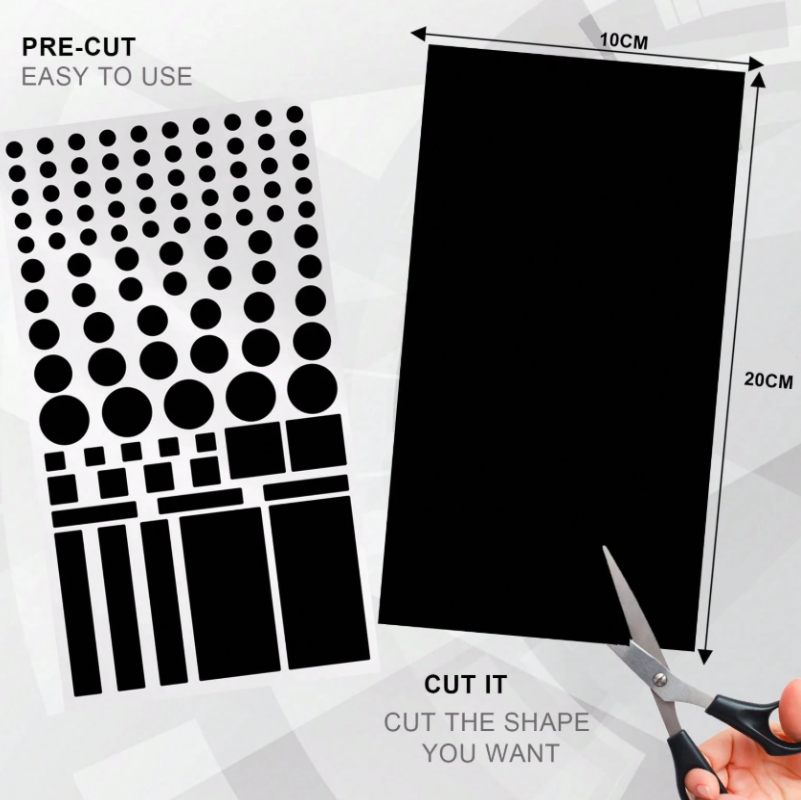 Reptronic Remote Control Shrink Wrap Sleeves & LED Light Dimming Stickers
