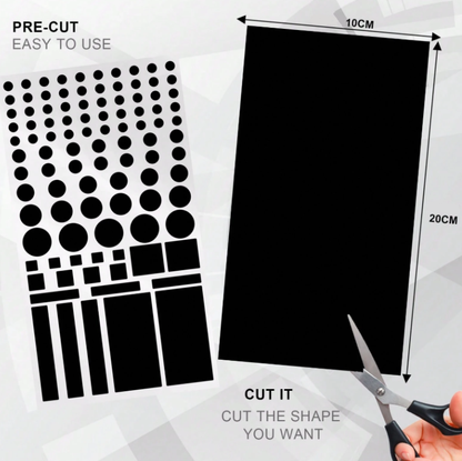 Reptronic Remote Control Shrink Wrap Sleeves & LED Light Dimming Stickers