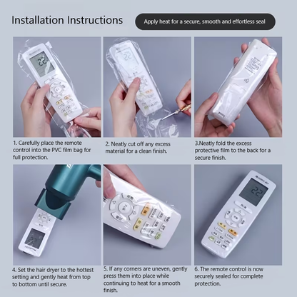 Reptronic Remote Control Shrink Wrap Sleeves & LED Light Dimming Stickers