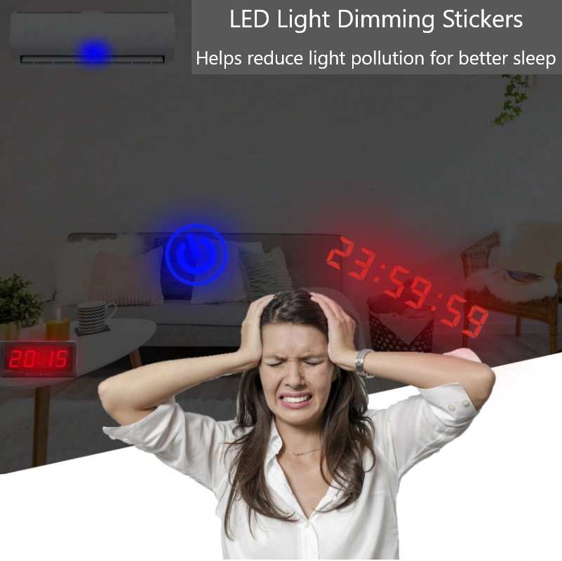 Reptronic Remote Control Shrink Wrap Sleeves & LED Light Dimming Stickers