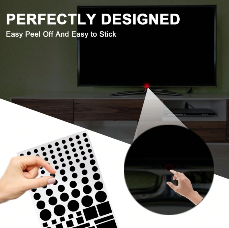 Reptronic Remote Control Shrink Wrap Sleeves & LED Light Dimming Stickers