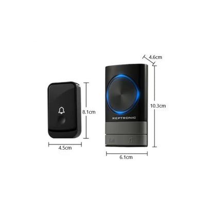 Reptronic DIY Wireless Doorbell RTPDB27 Black 1B1R