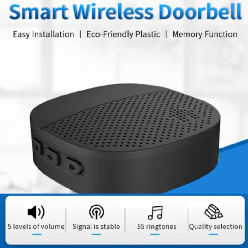 Reptronic DIY Wireless Doorbell- RTDB38 - Black