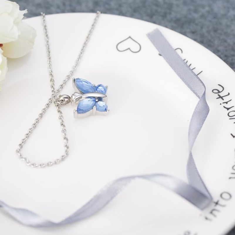 Memorial Safe Keeping Pendant - Butterfly