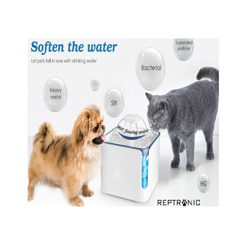 Reptronic Square No Lamp Pet fountain Filters - Pack of 6 filters - Round