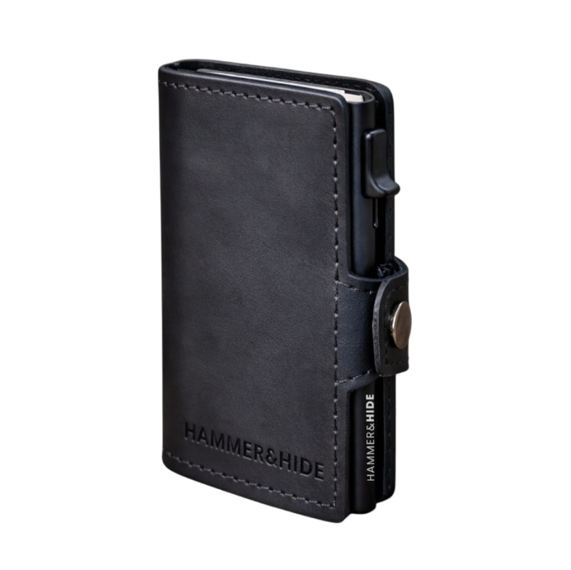 Reptronic Hammer&Hide Genuine Saddle Leather Pop-up Wallet