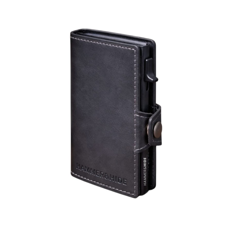 Reptronic Hammer&Hide Genuine Saddle Leather Pop-up Wallet