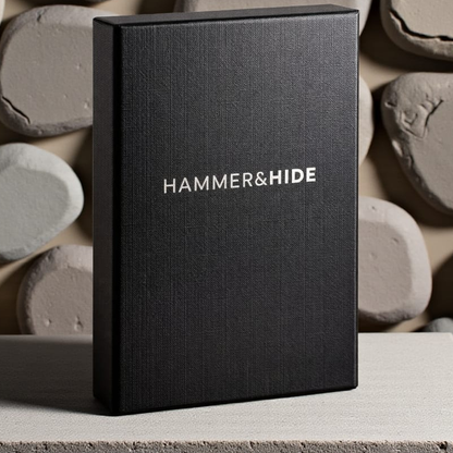 Reptronic Hammer&Hide Genuine Saddle Leather Pop-up Wallet
