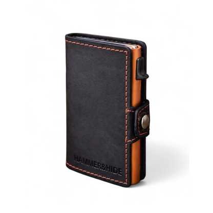 Reptronic Hammer&Hide Genuine Saddle Leather Pop-up Wallet