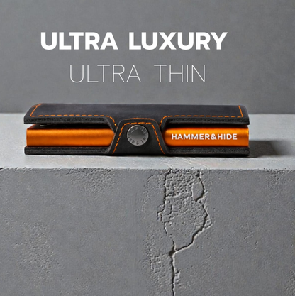 Reptronic Hammer&Hide Genuine Saddle Leather Pop-up Wallet