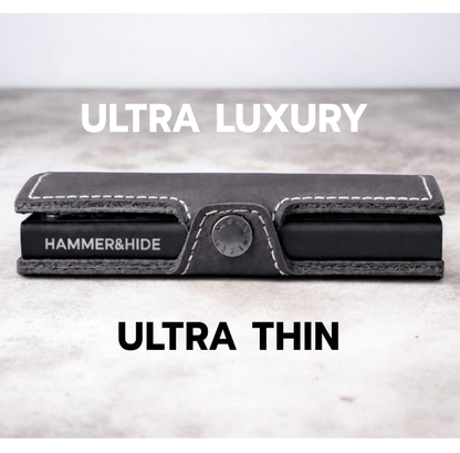 Reptronic Hammer&Hide Genuine Saddle Leather Pop-up Wallet