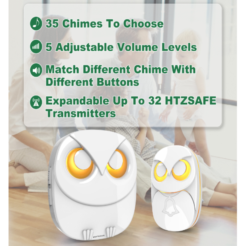 Reptronic DIY Owl - Eye Wireless Doorbell: RPTDB48 - 1R1B