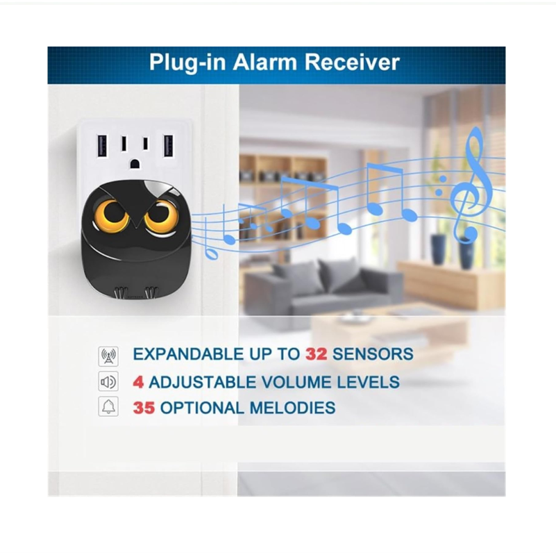 Reptronic DIY Owl - Eye Wireless Doorbell: RPTDB48 - 1R1B