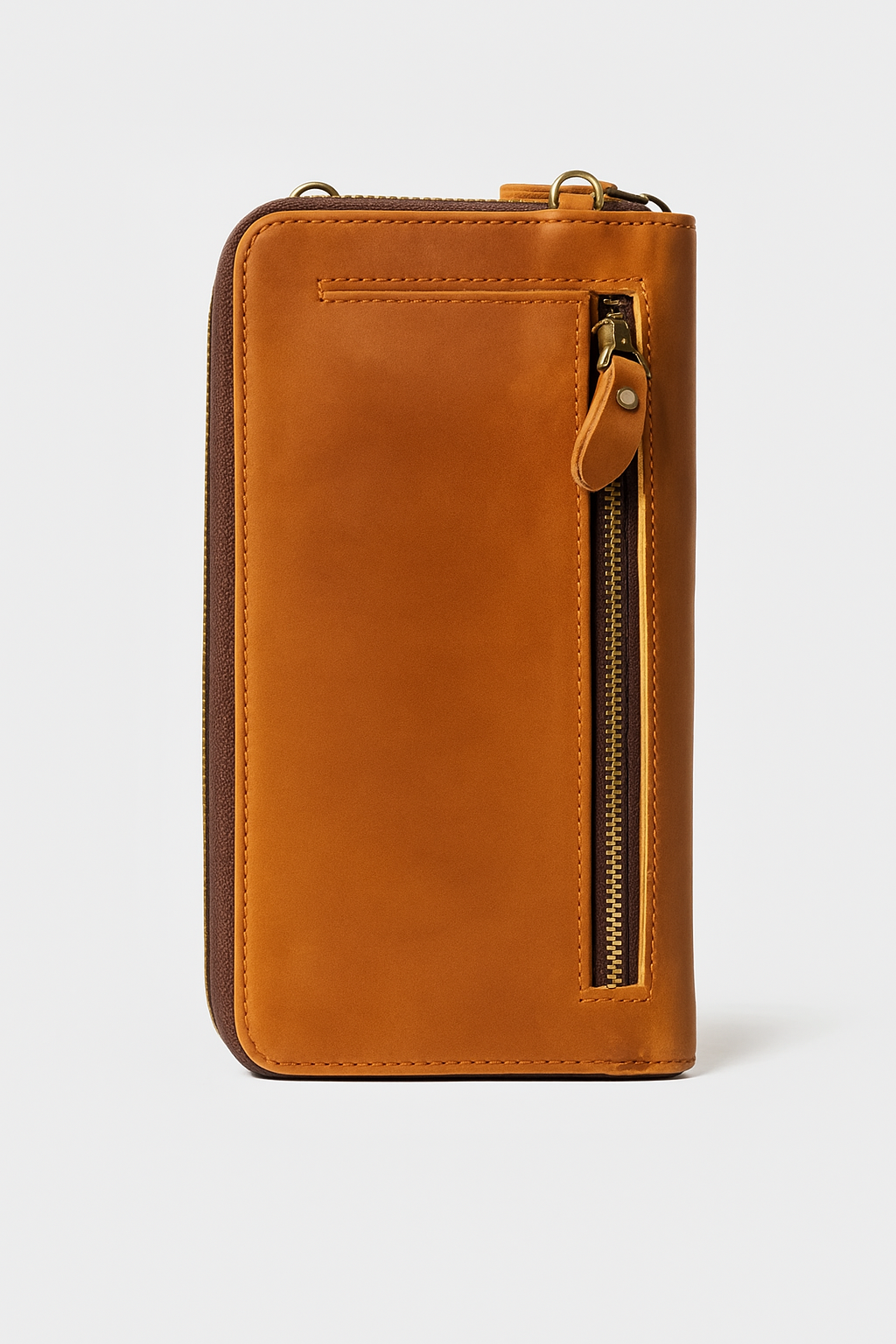 Reptronic Hammer&Hide Crossbody Sling Bag Purse: Genuine Saddle Leather