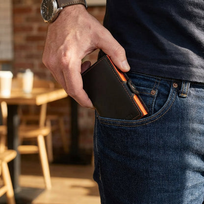Reptronic Hammer&Hide Genuine Saddle Leather Pop-up Wallet