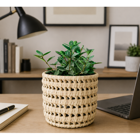 Afri Handwoven Ilala Palm Basket - Natural