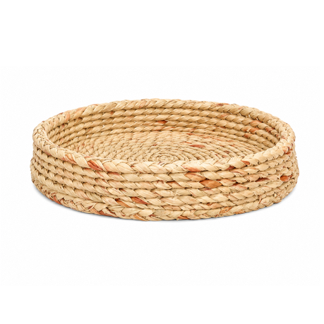 Ikhwani Handwoven Grass Decorative Tray - Natural