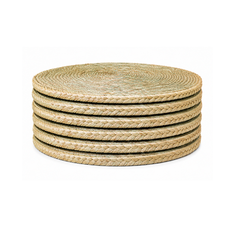 Classic Weave Handwoven Natural Placemats - Set of 6