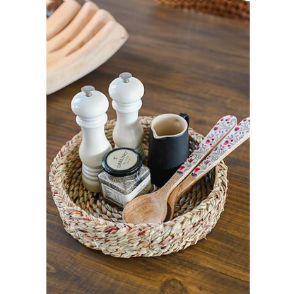 Ikhwani Handwoven Grass Decorative Tray - Natural