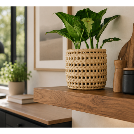 Afri Handwoven Ilala Palm Basket - Natural