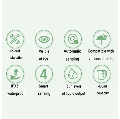 Reptronic Rechargeable Automatic Liquid Soap Dispenser with Wall Mount