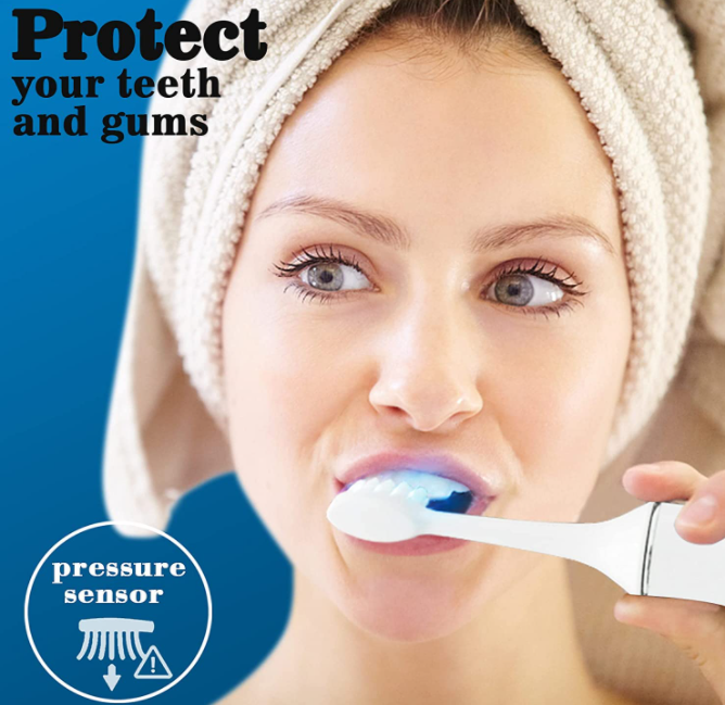 FROST*WHITE Electric LED Toothbrush with 3% HP Whitening Toothpaste